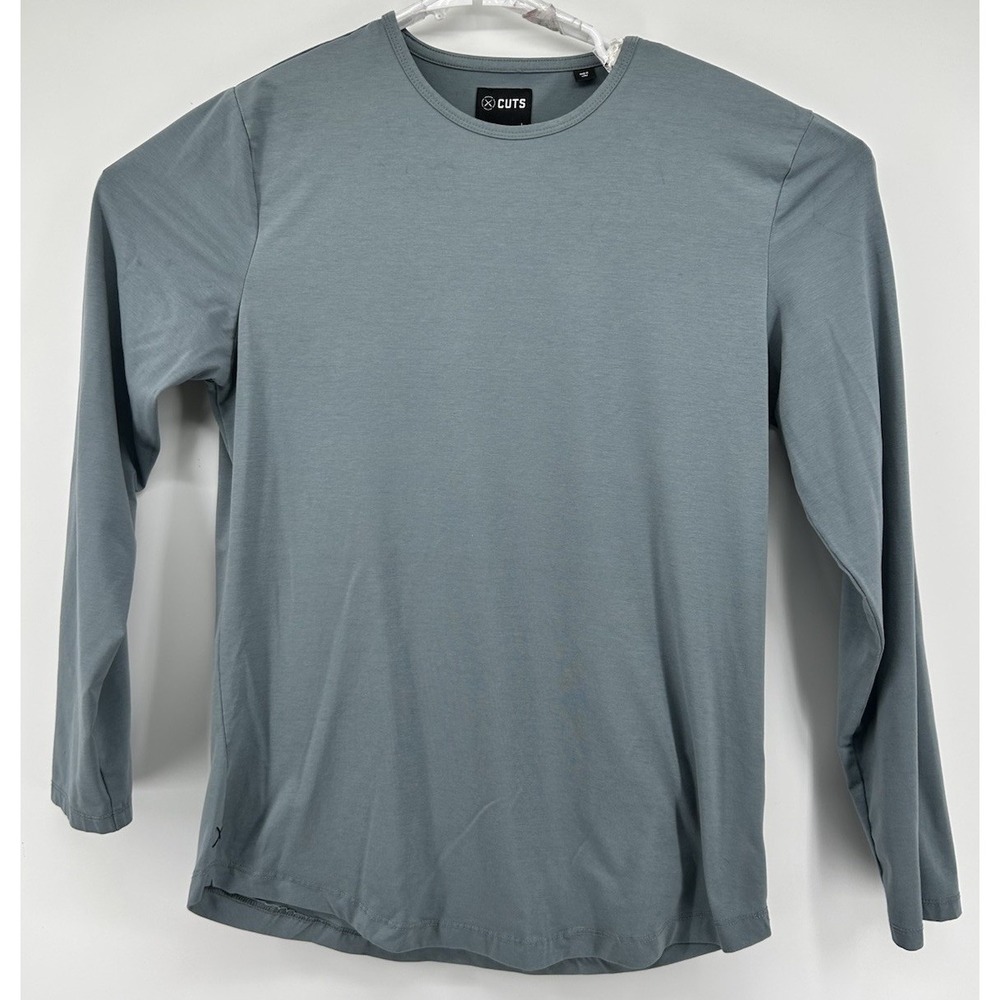 Cuts‎ Clothing Long Sleeve Pullover Shirt Gray Men's Size Large NEW